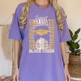 Senior Graduate 2024 Queen Graduation Educated Melanin Women's Comfort Colors T-Shirt Violet