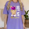 Senior Graduation TShirt 2019 Got My Diploma Llama Pun Shirt Women's Comfort Colors T-Shirt Violet