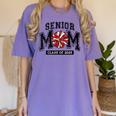 Senior Mom 2025 Cheer Mama Class Of 2025 Graduation Women's Comfort Colors T-Shirt Violet