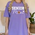 Senior Mom 2026 Football Mommy Class Of 2026 Graduation Women's Comfort Colors T-Shirt Violet