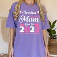 Senior Mom Of A Class Of 2022 Heart School Graduation Women's Comfort Colors T-Shirt Violet