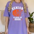 Senior Mom Class Of 2026 Basketball Graduation Women's Comfort Colors T-Shirt Violet