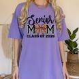 Senior Mom Class Of 2026 Graduation Leopard Coquette Bow Women's Comfort Colors T-Shirt Violet