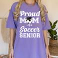 Senior Mom Class Of 2026 Soccer Mom Graduation Women's Comfort Colors T-Shirt Violet