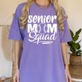 Senior Mom Squad Baseball Class Of 2023 Graduation Women's Comfort Colors T-Shirt Violet