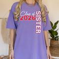 Senior Sister Class Of 2026 Proud Big Sis Graduation Family Women's Comfort Colors T-Shirt Violet