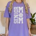 Senior Volleyball Mom 2026 Class Graduation Volleyball Premium Tri-Blend Women's Comfort Colors T-Shirt Violet