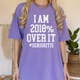 Senioritis Shirt For Seniors Graduation Class Of 2018 Women's Comfort Colors T-Shirt Violet