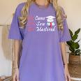 She Came She Saw She Mastered Graduation Women's Comfort Colors T-Shirt Violet