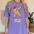 Sloth Dabbing 5th Grade Graduation Shirt Fifth Grade Grad Women's Comfort Colors T-Shirt Violet