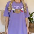Sloth Graduation Shirt I Did It Diploma Grad Women's Comfort Colors T-Shirt Violet
