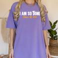 I Am So Done Class Of 2026 Senior Graduation Celebrating Women's Comfort Colors T-Shirt Violet