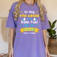 So Long 4th Grade Graduation 2025 School 5th Grade Here Come Women's Comfort Colors T-Shirt Violet