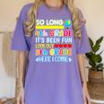 So Long 4th Grade Here I Come Graduation 5th Grade Kids Tee Premium Women's Comfort Colors T-Shirt Violet