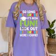 So Long 8th Grade 9th Grade Here I Come Graduation Women's Comfort Colors T-Shirt Violet