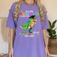 So Long Kindergarten Graduation Class 2025 Dinosaur Kids Women's Comfort Colors T-Shirt Violet