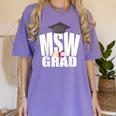 Social Work MSW Graduation Masters Degree Worker 2020 Women's Comfort Colors T-Shirt Violet