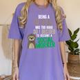 Social Work Student Masters Degree Graduation Women's Comfort Colors T-Shirt Violet