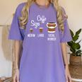 Social Work s Coffee Graduation Social Worker Women's Comfort Colors T-Shirt Violet