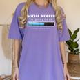 Social Worker In Progress MSW Masters Graduation Shirt Women's Comfort Colors T-Shirt Violet