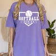 Softball Senior Night Softball Senior 2025 Graduation 4 Women's Comfort Colors T-Shirt Violet