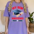 My Son Mastered It Shirt Masters Tee Graduate Graduation Women's Comfort Colors T-Shirt Violet