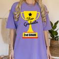 Star Graduate Second Grade Graduation Trophy Cup Women's Comfort Colors T-Shirt Violet