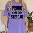 Stepfather SEN18R Graduation Party Stepdad Senior 2018 Shirt Women's Comfort Colors T-Shirt Violet