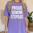 Stepfather SEN19R Graduation Party Stepdad Senior 2019 Shirt Women's Comfort Colors T-Shirt Violet