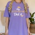 My Stepmom Did It Proud Class Senior Graduate Graduation Women's Comfort Colors T-Shirt Violet