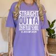 Straight Outta Cosmetology School Class Of 2025 Graduation Women's Comfort Colors T-Shirt Violet