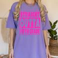 Straight Outta Fifth Grade Graduation Class Women's Comfort Colors T-Shirt Violet