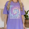 Straight Outta Preschool Class Of 2022 School Graduation Women's Comfort Colors T-Shirt Violet