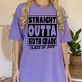 Straight Outta Sixth Grade Class Of 2019 Graduation Women's Comfort Colors T-Shirt Violet