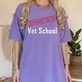 Straight Outta Vet School Graduation Veternarians I Survived Women's Comfort Colors T-Shirt Violet