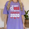 Student Graduation 2020 Tee My Happy Class Is Outta Here Women's Comfort Colors T-Shirt Violet