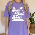 Sue You Soon Law Student School Graduation Women's Comfort Colors T-Shirt Violet