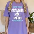 Super Proud Grandma Of A PHD Graduate Senior Graduation Women's Comfort Colors T-Shirt Violet