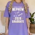 Super Proud Nephew Of A 2019 Graduate Shirt Graduation Women's Comfort Colors T-Shirt Violet