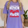 Super Proud Nephew Of a 2026 Graduate 26 Graduation Women's Comfort Colors T-Shirt Violet