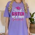 Super Proud Sister Of 2025 Graduate Senior Graduation Family Premium Tri-Blend Women's Comfort Colors T-Shirt Violet
