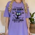I Survived 8th Grade Graduated Cat Graduation Women's Comfort Colors T-Shirt Violet
