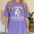 I Survived AP Calculus AB Graduation Senior 2025 Women's Comfort Colors T-Shirt Violet