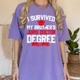 I Survived My Brother's Juris Doctor Degree Graduation Women's Comfort Colors T-Shirt Violet