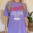 I Survived College Decision Day Graduation Class Of 25 Women's Comfort Colors T-Shirt Violet