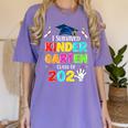I Survived Kindergarten Graduation 2025 Graduate Boys Girls Women's Comfort Colors T-Shirt Violet