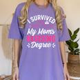 I Survived My Mom's Nursing Degree Nurse Graduation Women's Comfort Colors T-Shirt Violet