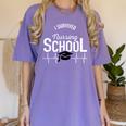 I Survived Nursing School Graduation RN Nurse T Shirt Women's Comfort Colors T-Shirt Violet