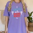 I Survived My Sister'S Nursing Degree Sis Nurse Graduation Women's Comfort Colors T-Shirt Violet