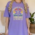 I Survived My Wife's Nursing Degree Nursing Graduation Women's Comfort Colors T-Shirt Violet